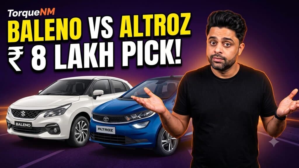Maruti Baleno and Tata Altroz hatchbacks side by side