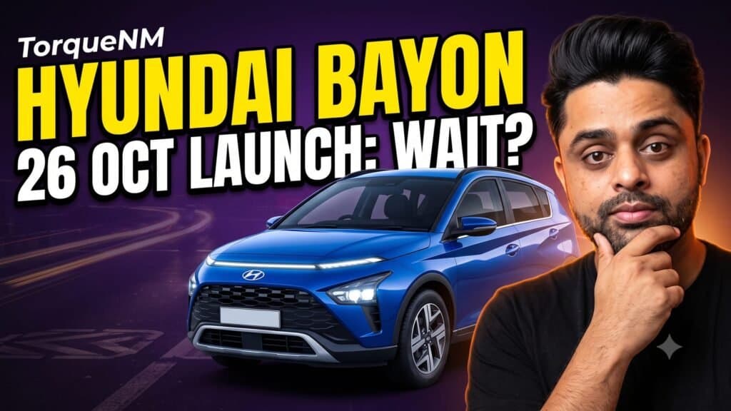 Hyundai Bayon compact SUV, launching in India on 26 October 2026