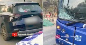 Mahindra XUV700 Survives Bus Crash Caught on Dash Cam: Impressive Result